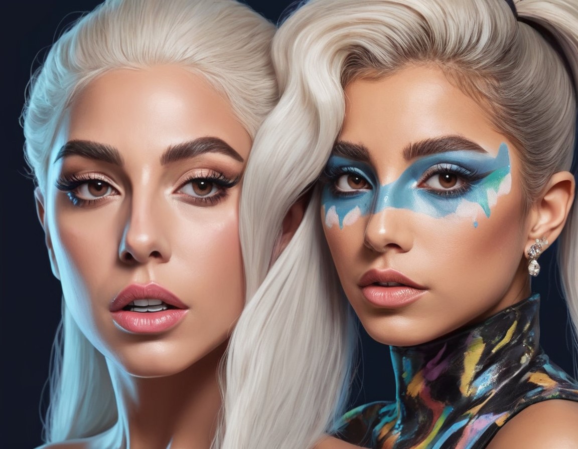 Lady Gaga Shows Off Ultimate Clean Girl Makeup Look While Listening to Ariana Grande